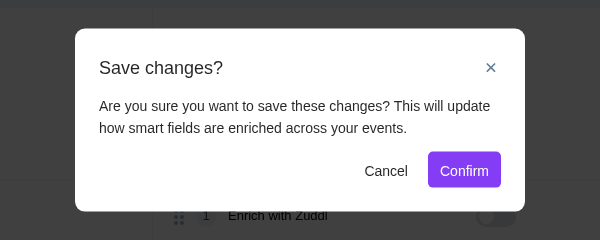 Confirm your changes